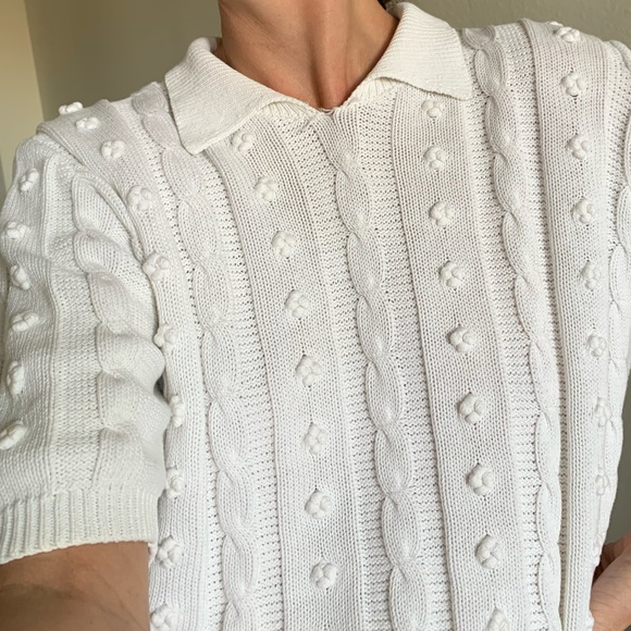 Vintage Knit Collared Top - Picture 9 of 11